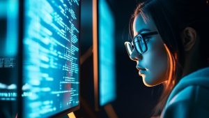 A tech professional using Alero for secure remote access, enabling productivity and collaboration while ensuring data protection in remote work environments.